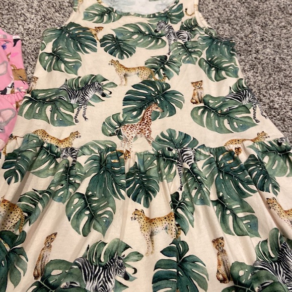H&M 6/8Y dress bundle cute little LPS inspired animals and jungle print K Kijan - Picture 3 of 5